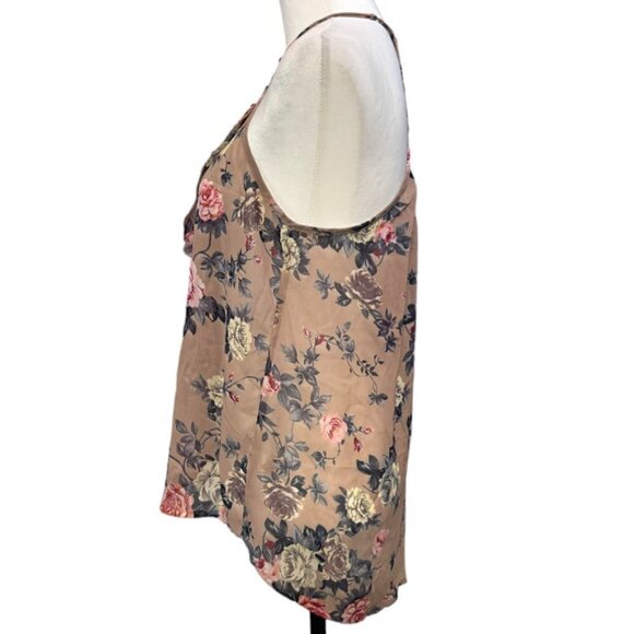 Marisol Racerback Tank Top Bow and Ruffle Front Top Size M - Picture 3 of 6